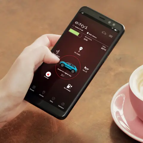 My Honda+ – digital nøgle på mobiltelefonskærm.